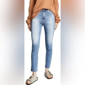 AG ADRIANO GOLDSCHMIED size 27 Womans light vintage wash blue jeans Sofia Ankle